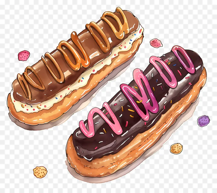 Los Canutos，Donas Cubiertas Con Chocolate PNG