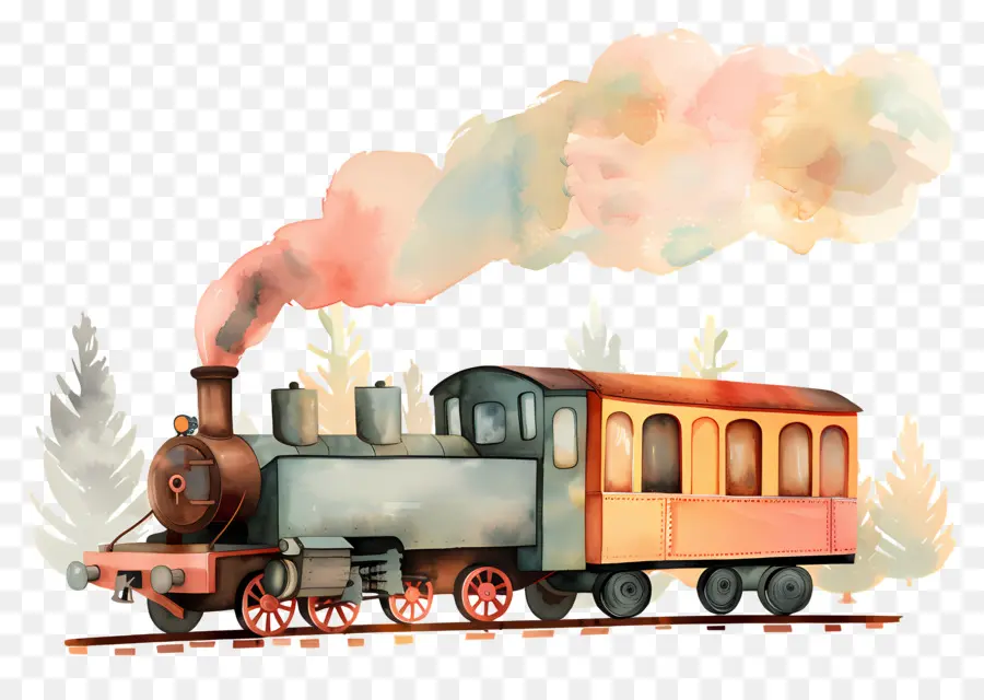 Tren，Locomotora De Vapor PNG