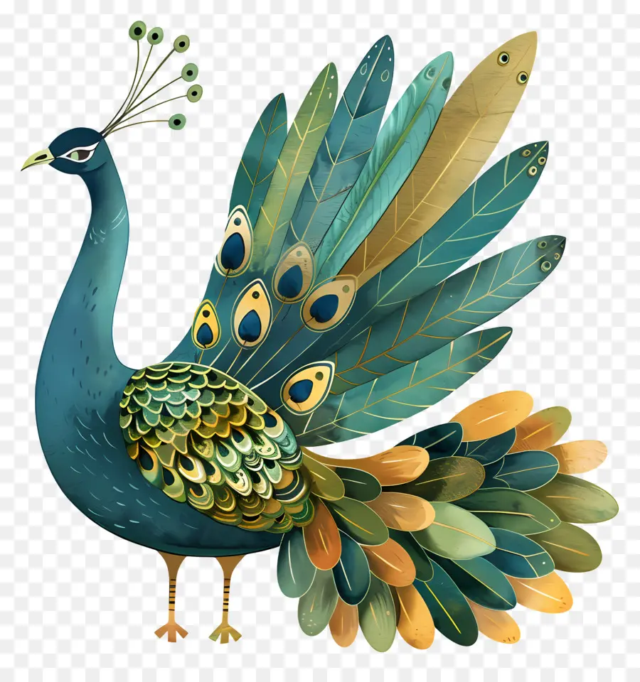 Pavo Real，Pavo Real Colorido PNG