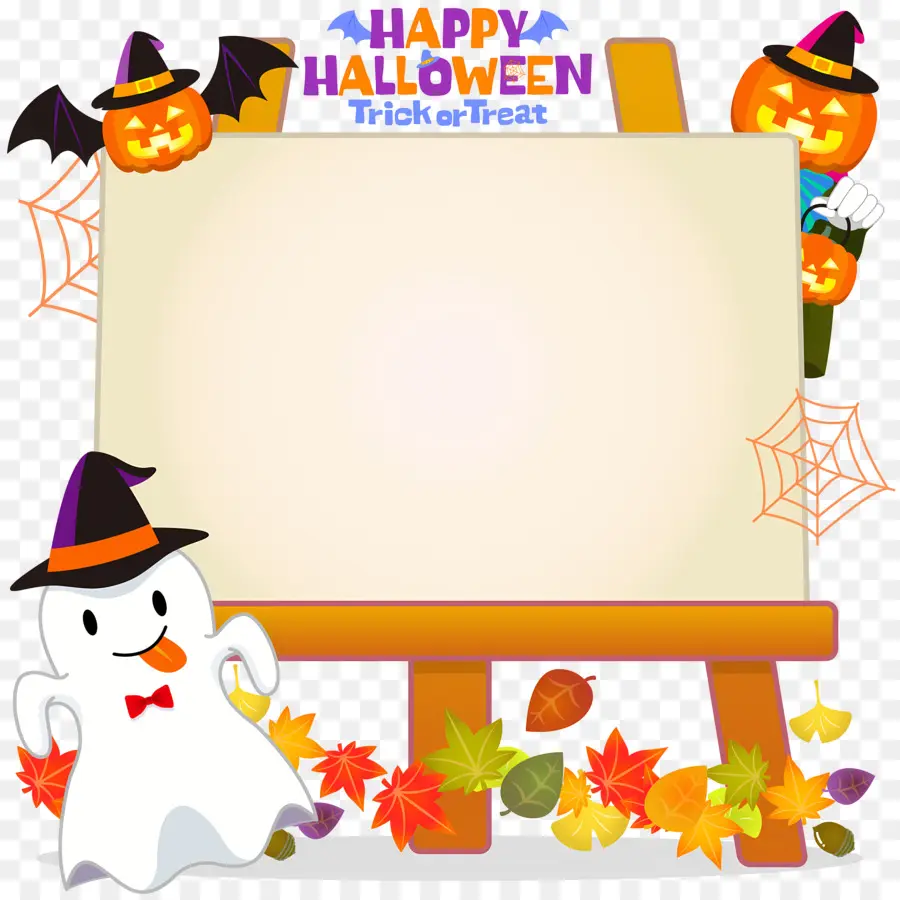 Tablero De Halloween，Truco O Trato PNG