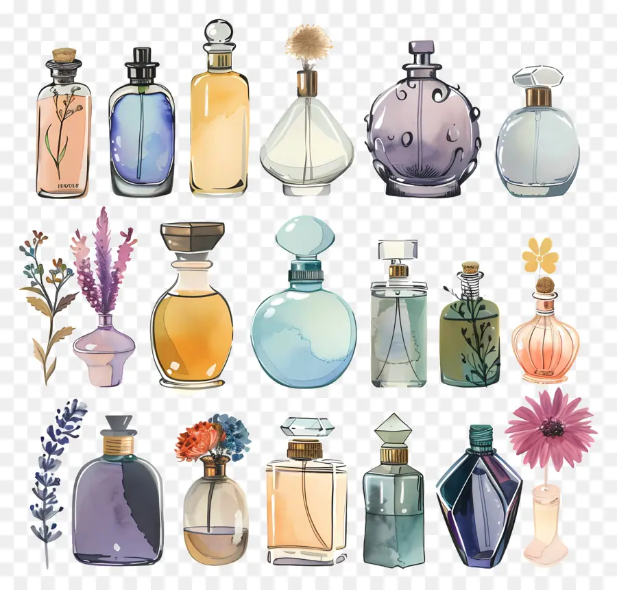 Botella De Perfume，Botellas De Perfume Vintage PNG