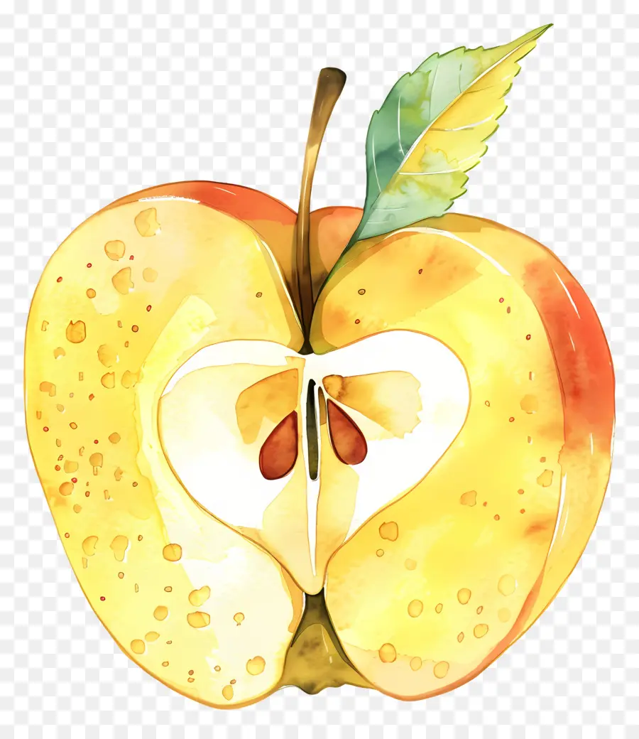 Una Rodaja De Manzana，La Mitad De Apple PNG