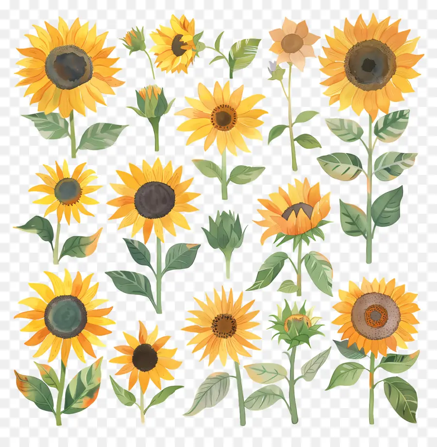 Girasol，Los Girasoles PNG