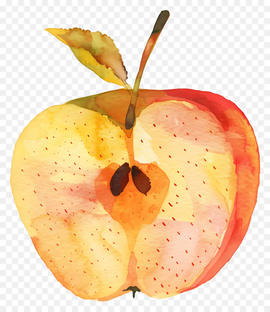 Una Rodaja De Manzana，La Mitad De Apple PNG