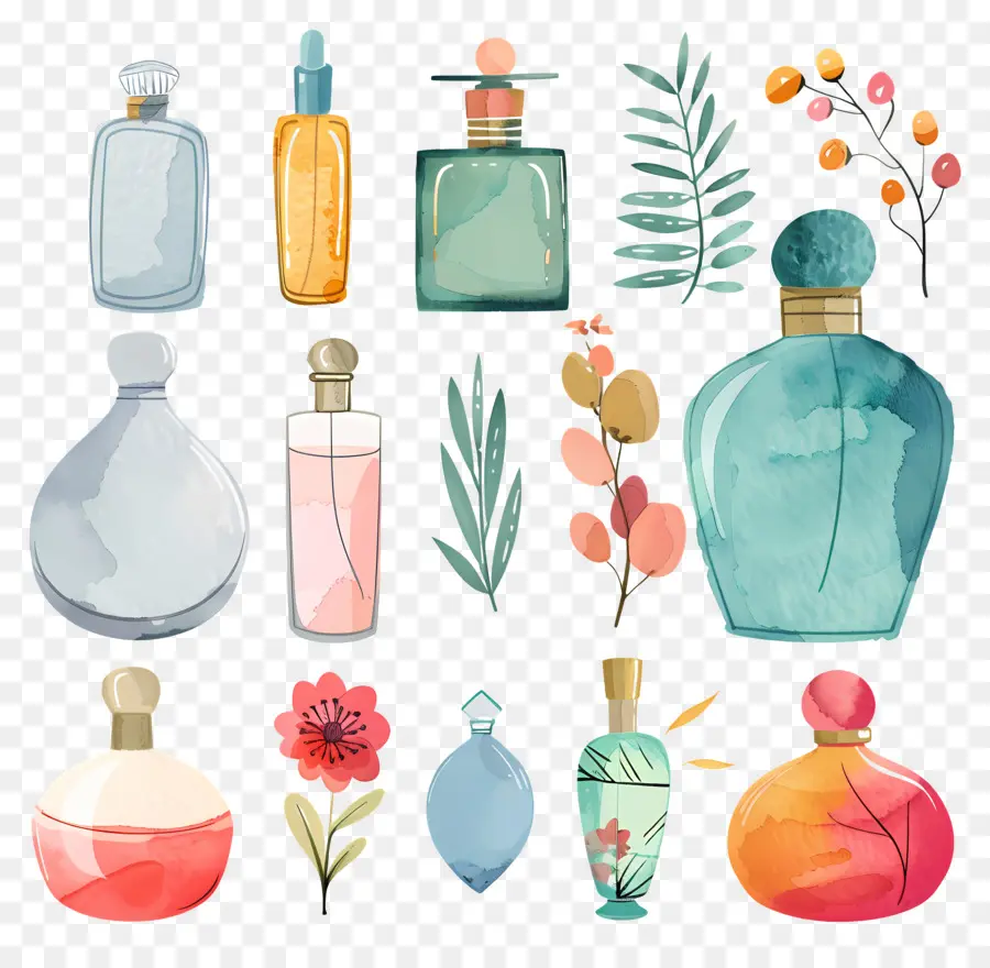 Botella De Perfume，Perfumes Perfumados PNG