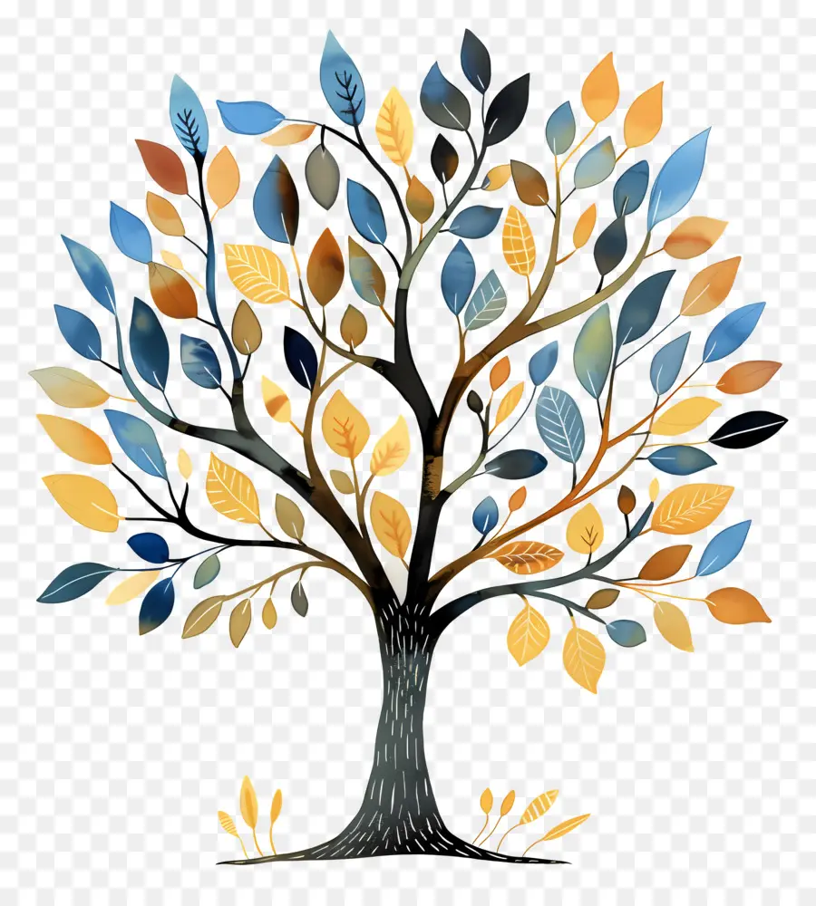 árbol De La Vida，árbol Colorido PNG