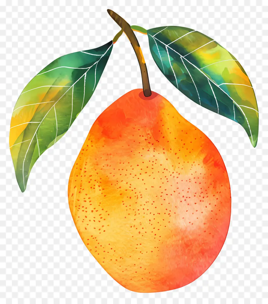 Mango，Pintura A La Acuarela PNG