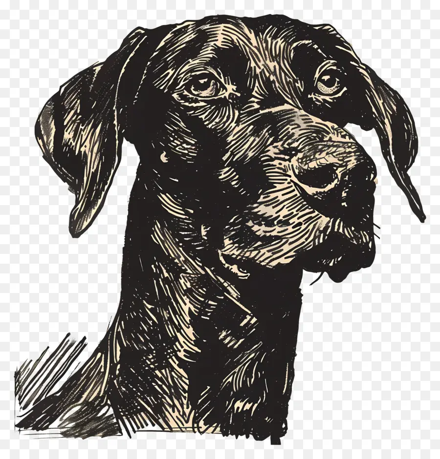 Perro，En Blanco Y Negro PNG