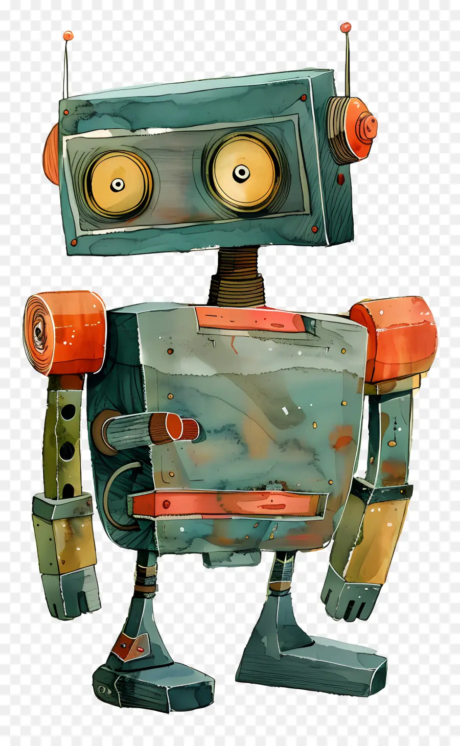 Robot，Robot Colorido PNG