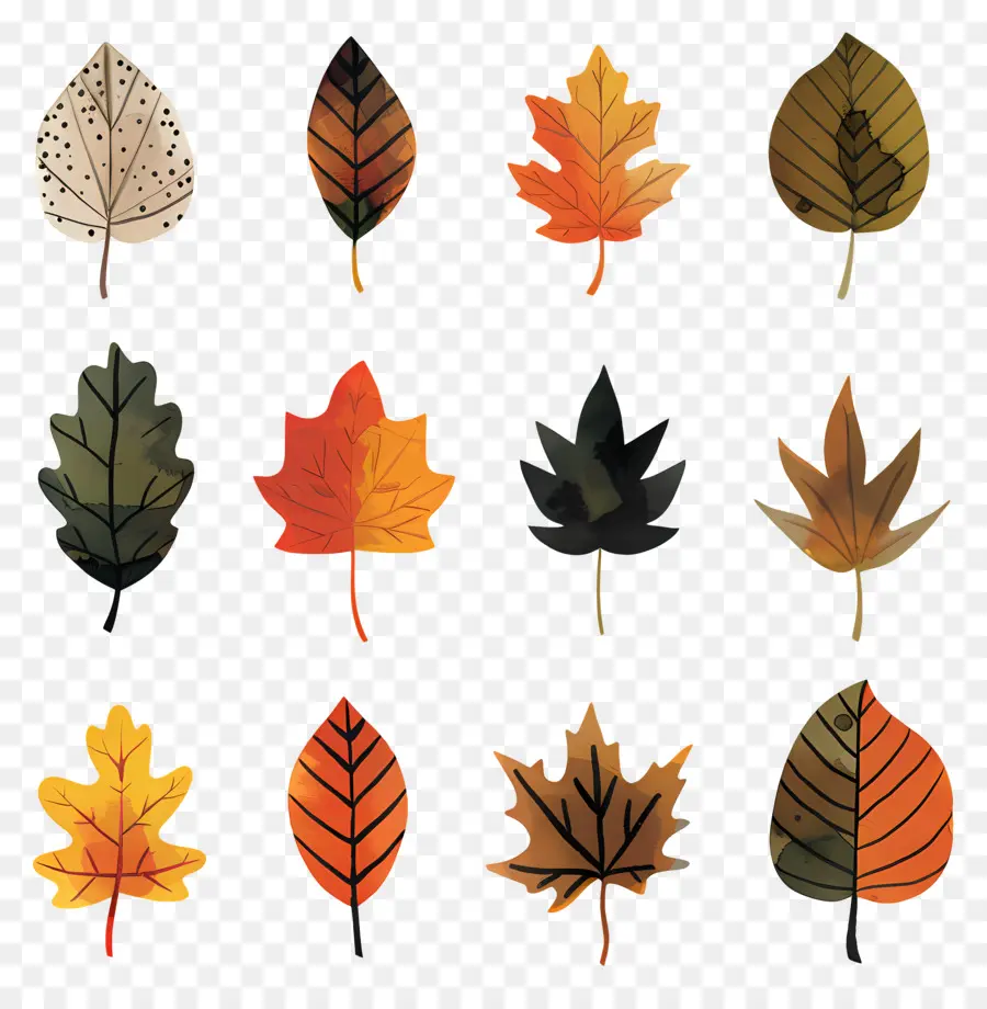 Hojas De Otoño，Caer PNG