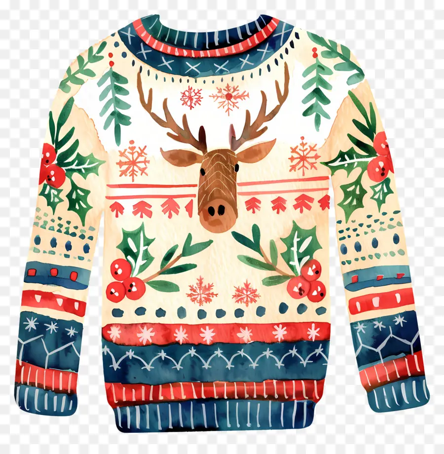 Feo Suéter De Navidad，Suéter De Navidad PNG