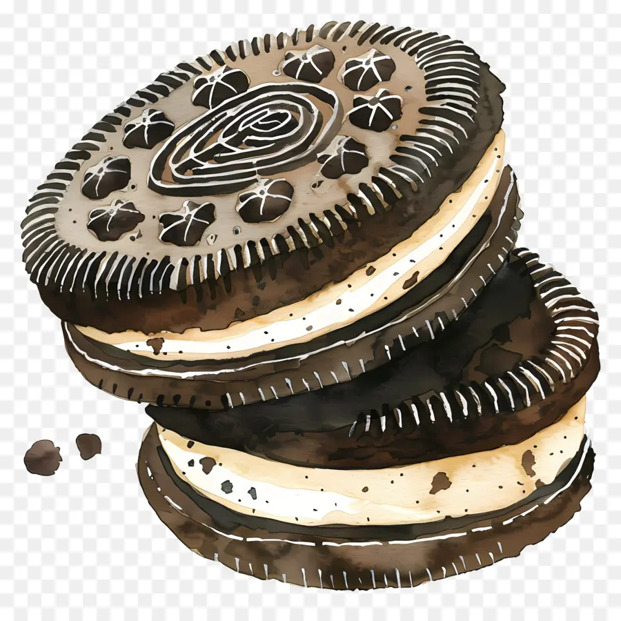 Oreo，Galletas Con Chispas De Chocolate PNG