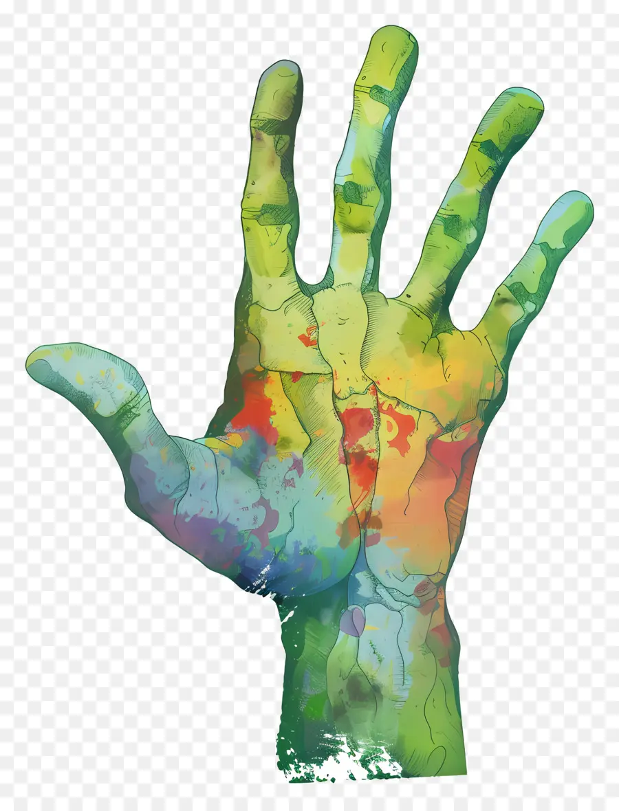 Zombie Mano，Las Pinturas De Acuarela PNG