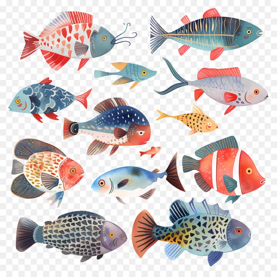 Los Peces，Peces De Colores PNG