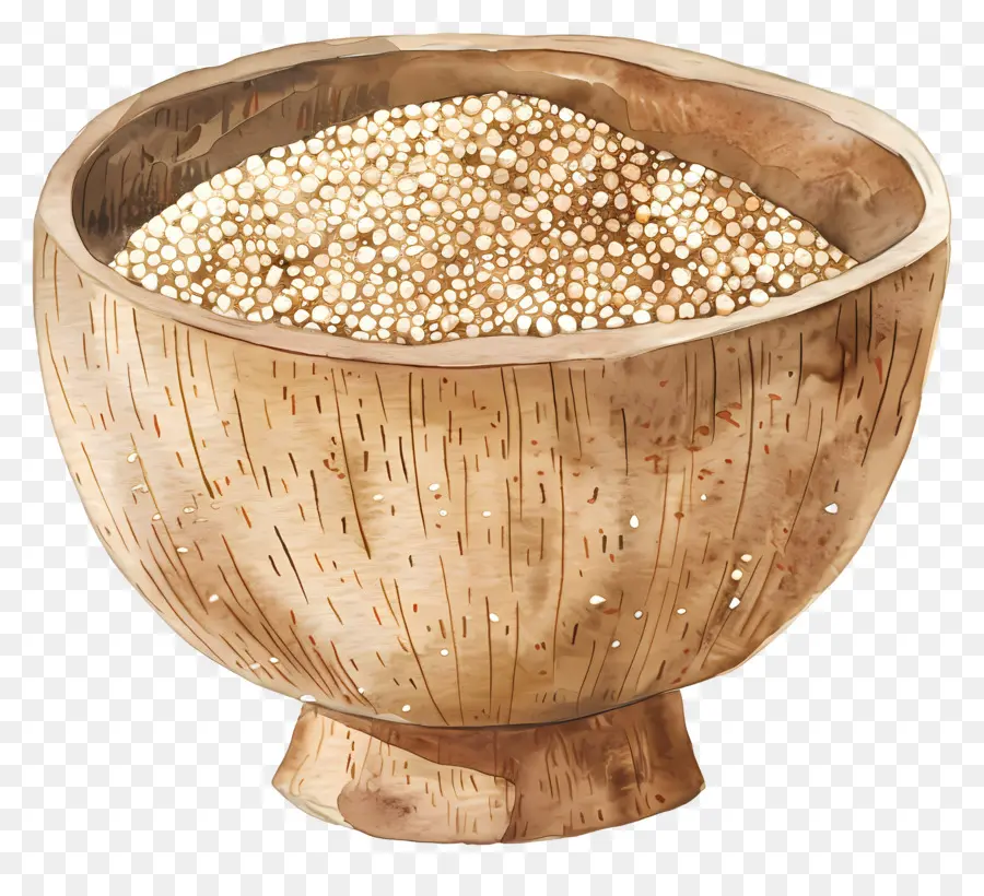 Quinoa，Cuenco De Madera PNG