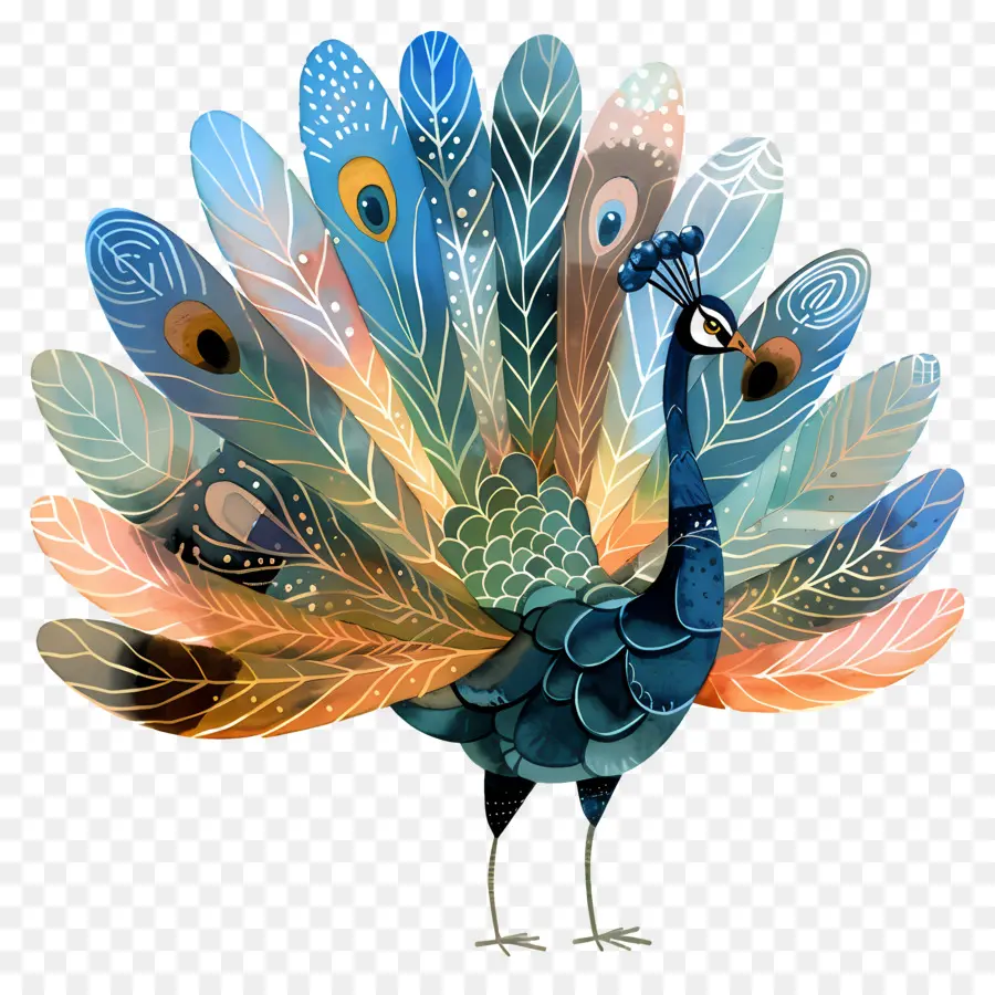 Pavo Real，Aves PNG