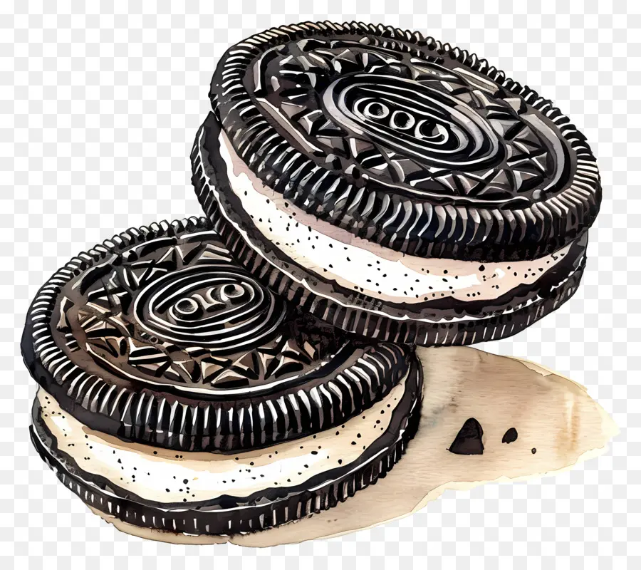 Galletas Oreo，Galletas De Chocolate PNG