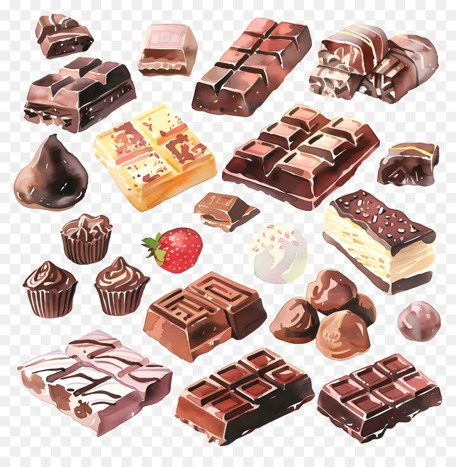 Chocolate，Chocolates Surtidos PNG