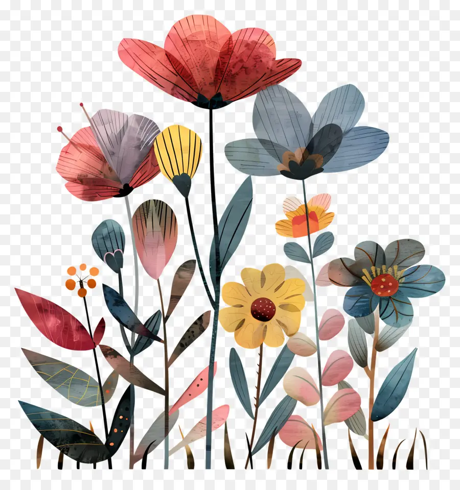 Flores，Colorido Ramo Floral PNG