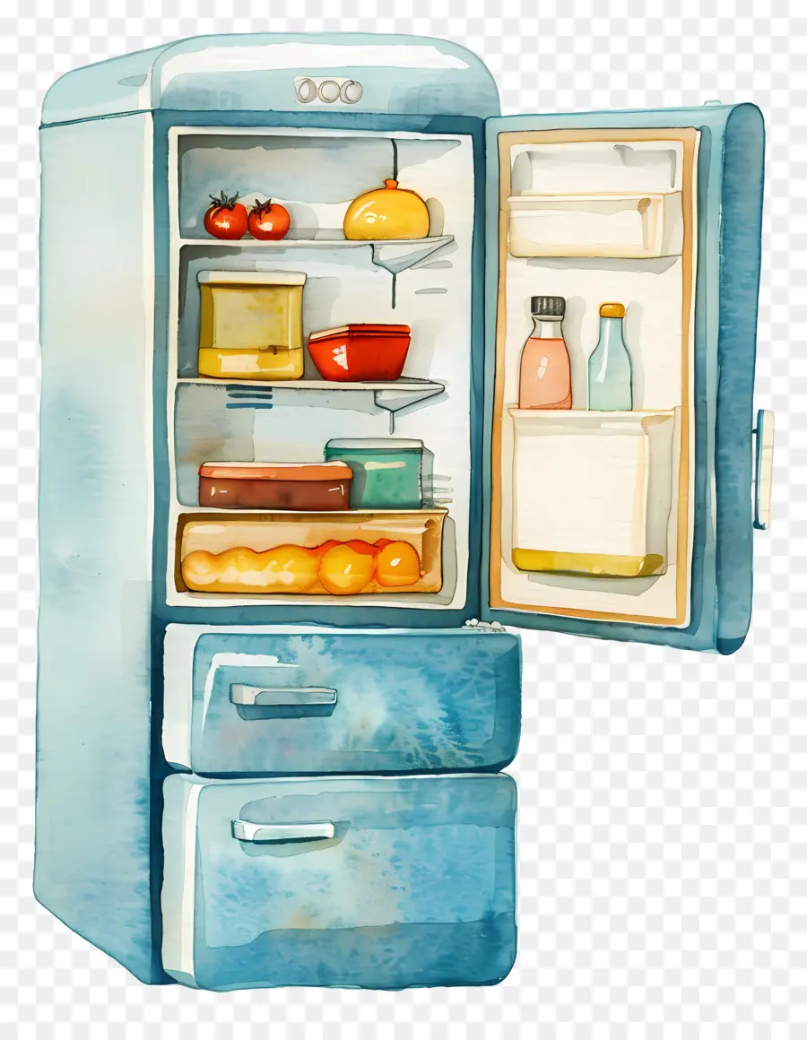 Refrigerador，Refrigerador Vintage PNG