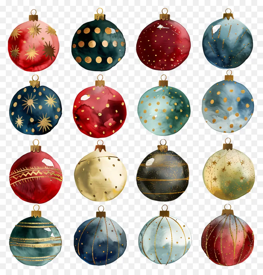 Bolas De Navidad，Adornos Navideños PNG