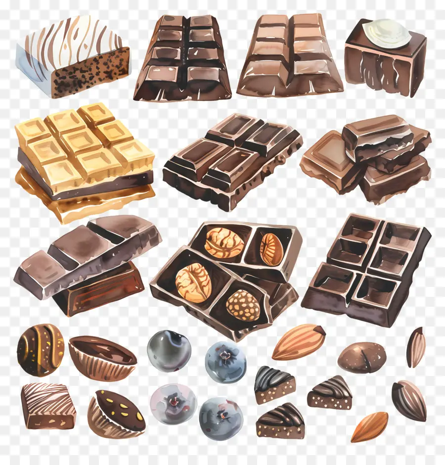 Chocolate，Barras De Chocolate PNG