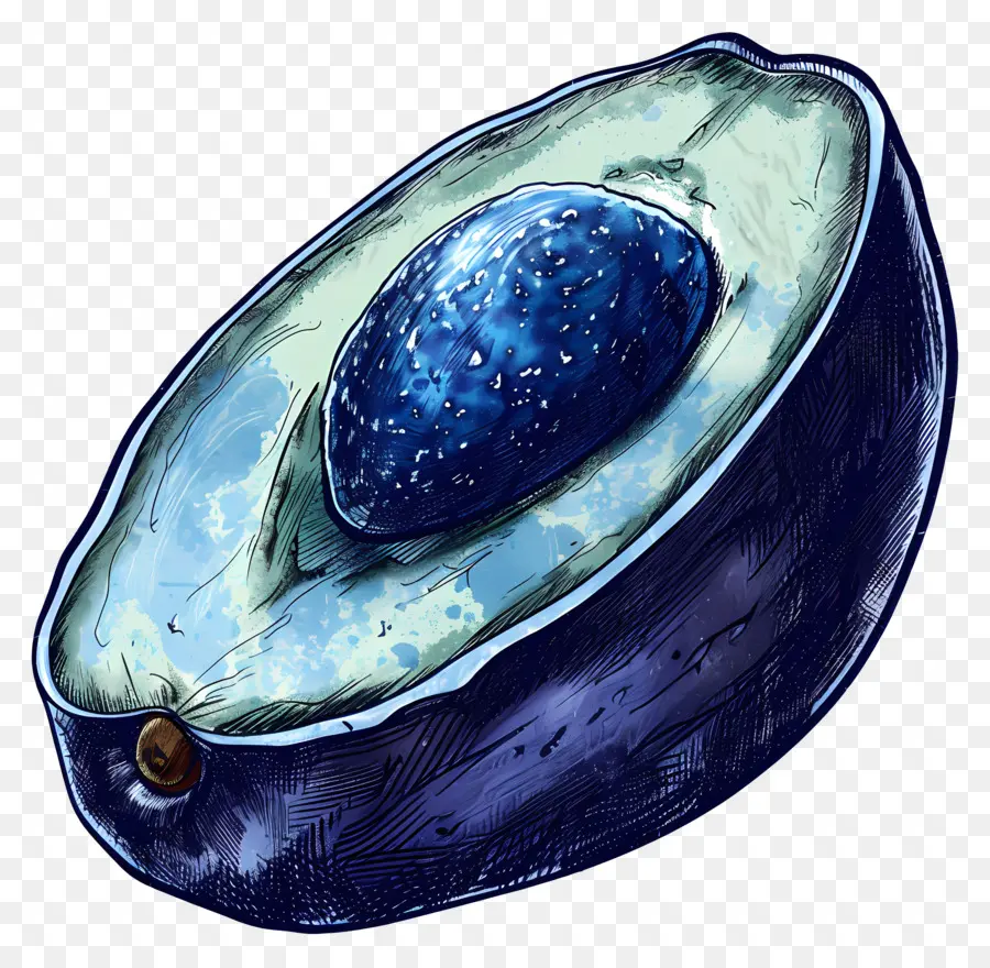 Palta，Aguacate Azul PNG