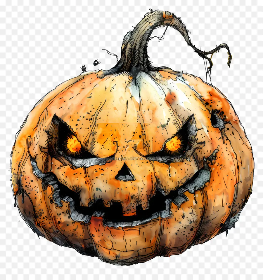 La Calabaza De Halloween，Jackolantern PNG