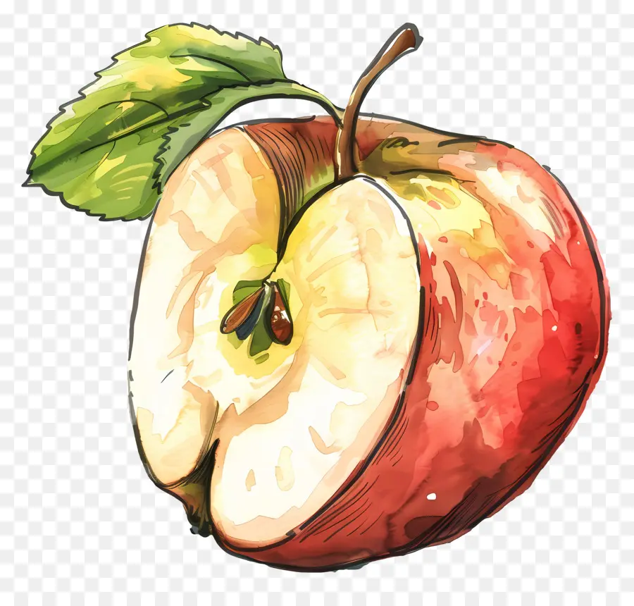 Una Rodaja De Manzana，Apple PNG