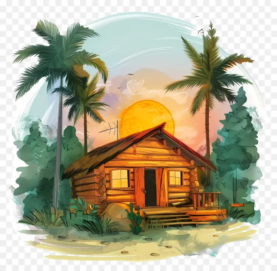 Antecedentes De Summer Lodge，Bosque Tropical PNG