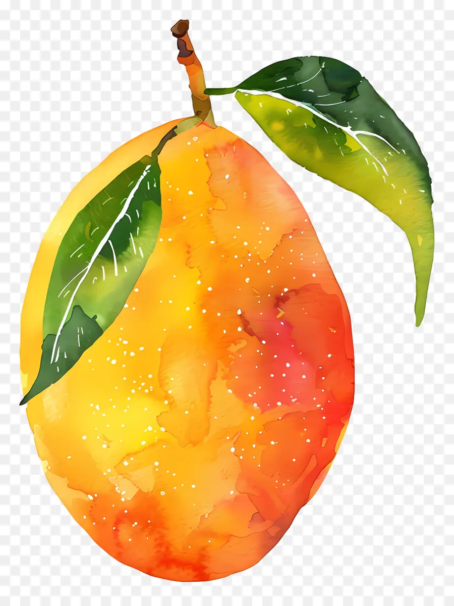 Mango，Pintura A La Acuarela PNG