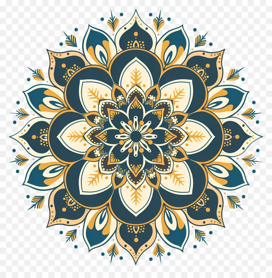 Mandala De Lujo，Mándala Colorida PNG