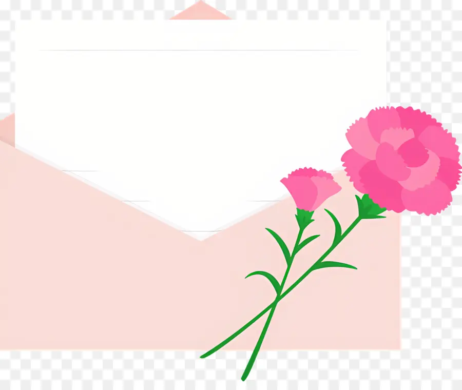 Sobre，Sobre Con Flores PNG