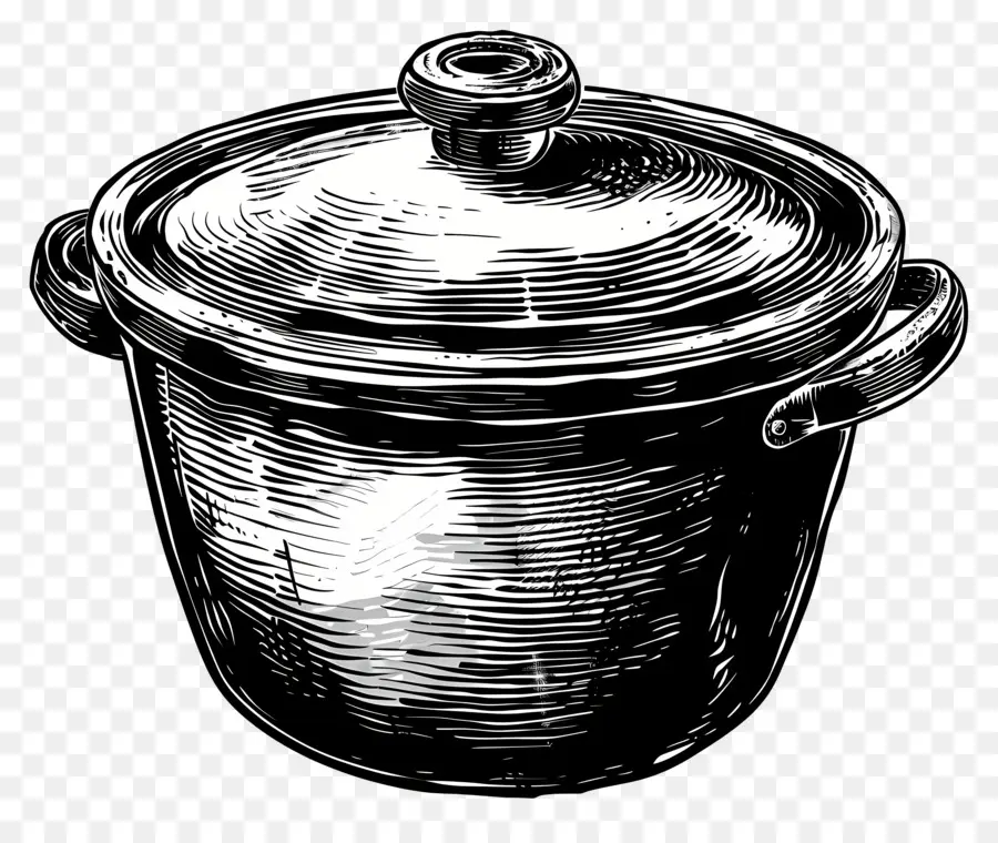 Olla Para Hornear，Olla De Cocina Negra PNG