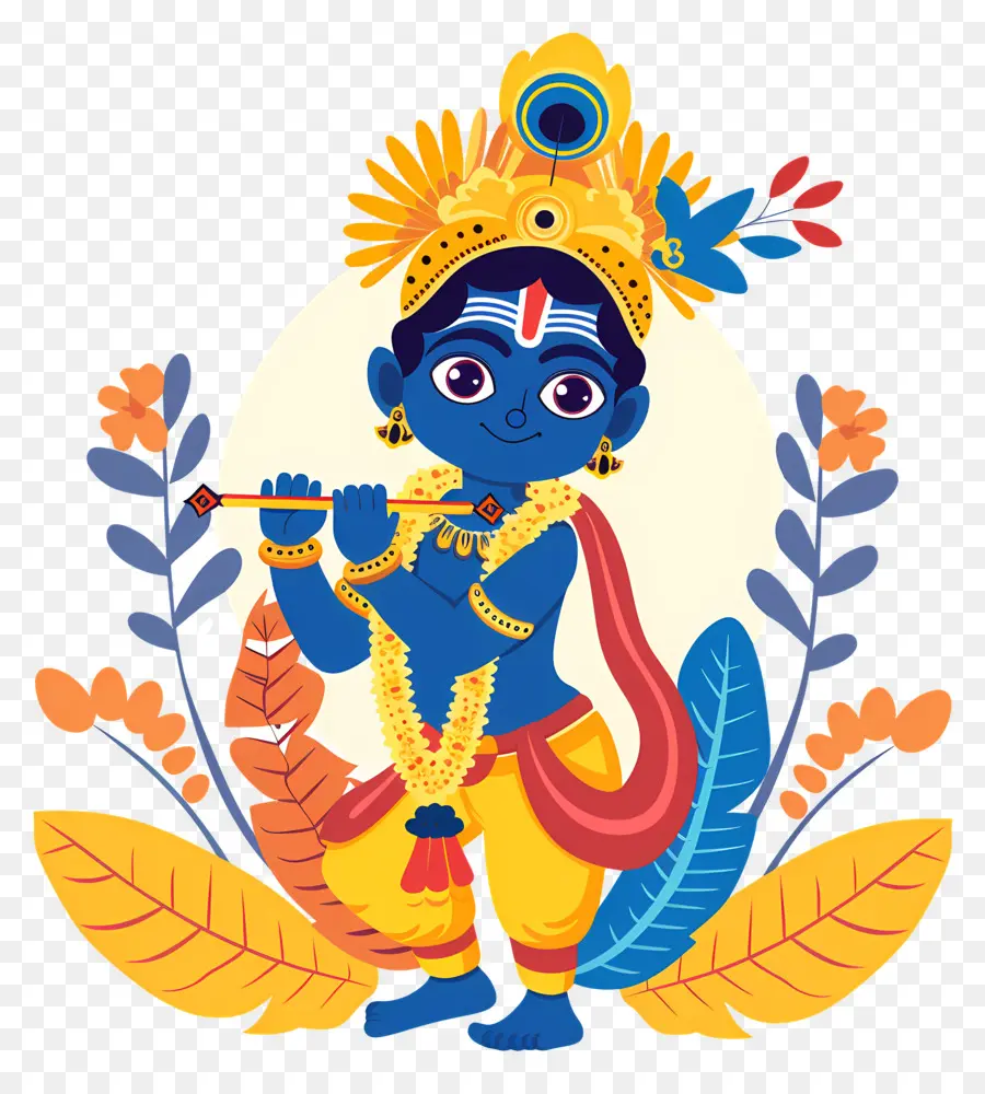 Krishna Janmashtami，El Señor Krishna PNG