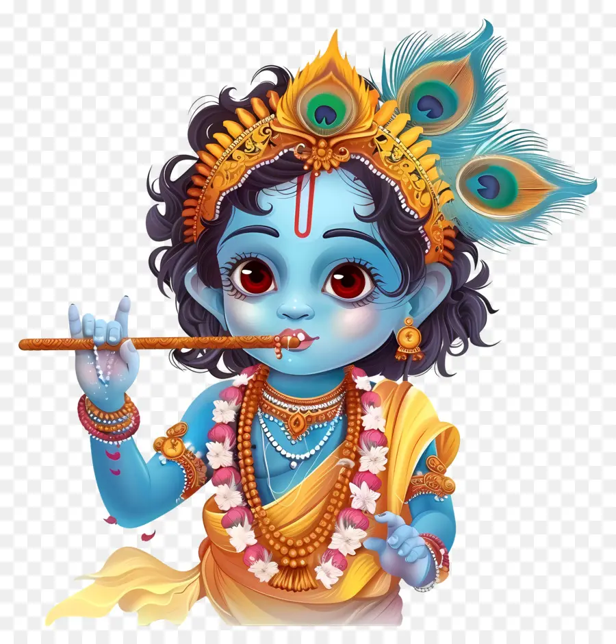 Krishna Janmashtami，El Señor Krishna PNG