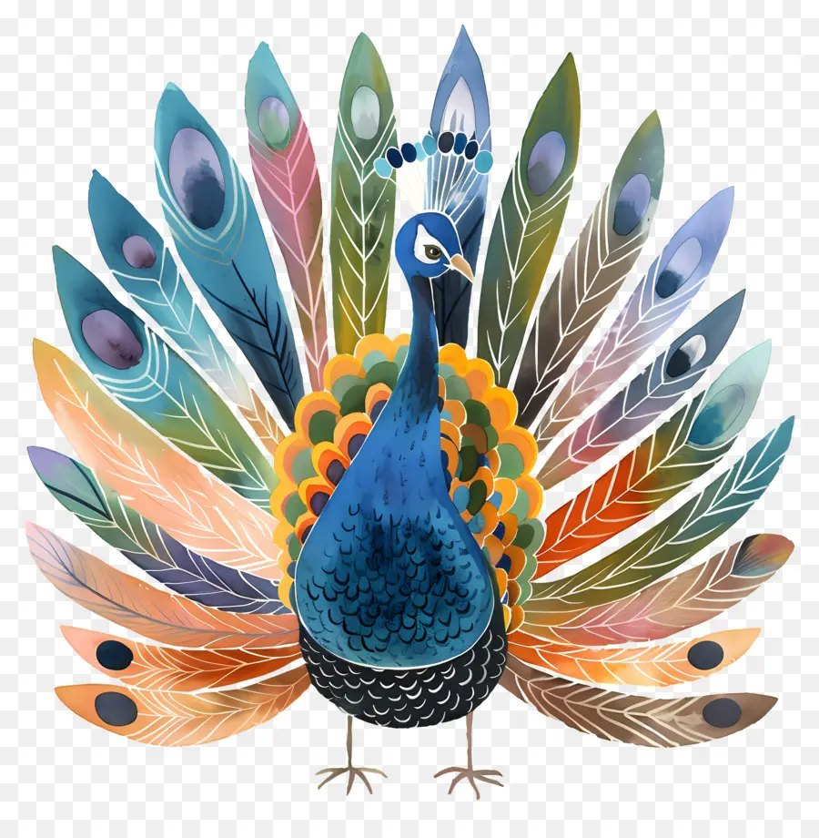 Pavo Real，Plumas PNG