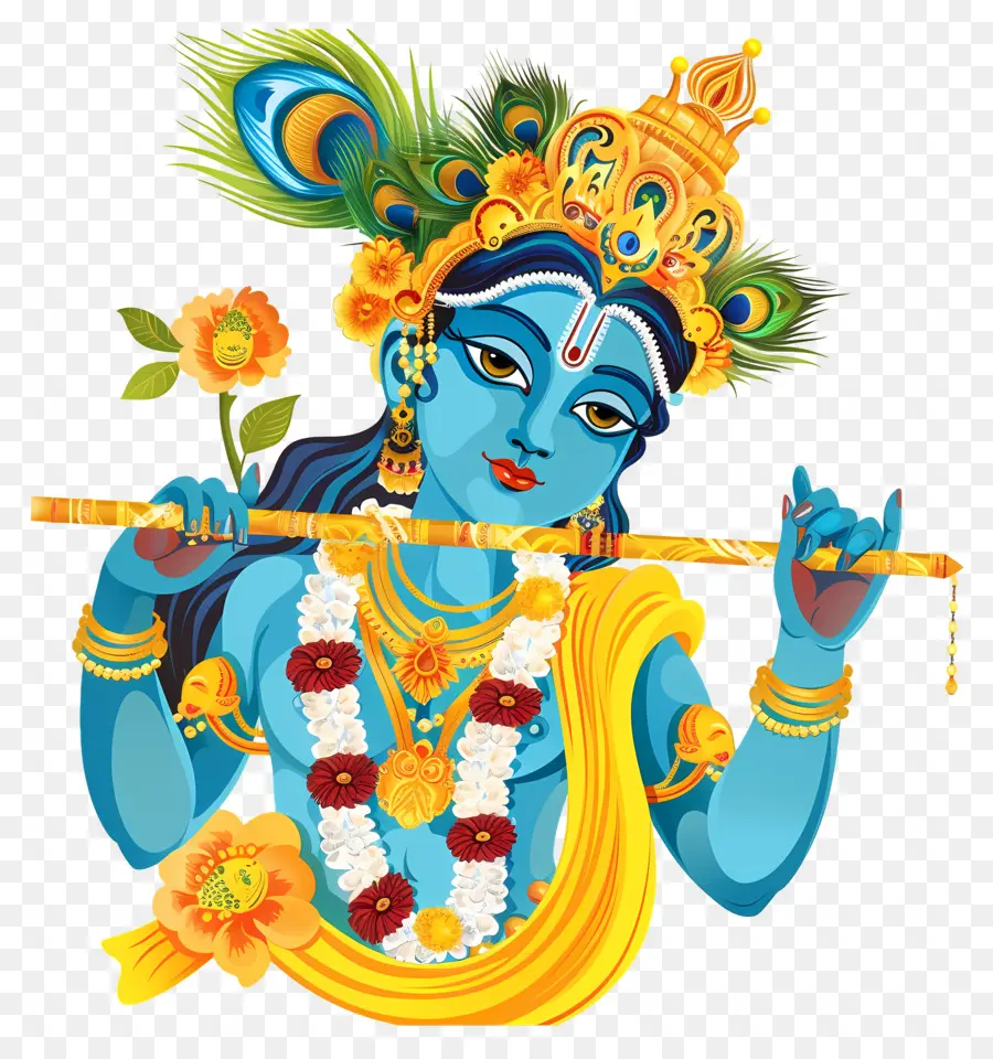 Krishna Janmashtami，El Señor Krishna PNG