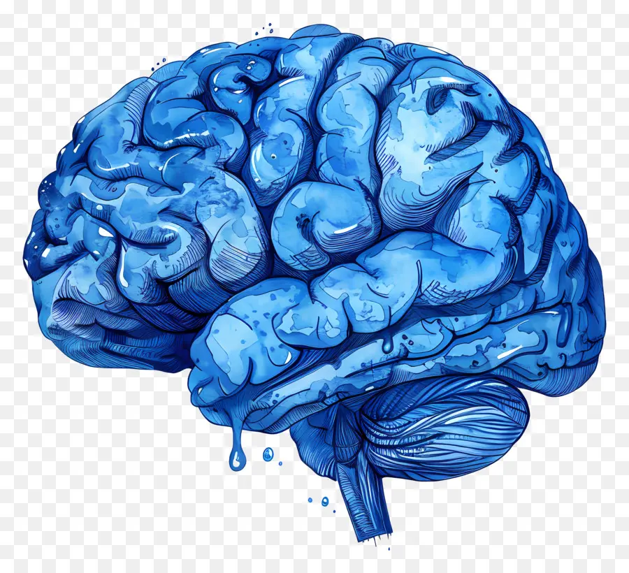 Cerebro Azul，Cerebro PNG