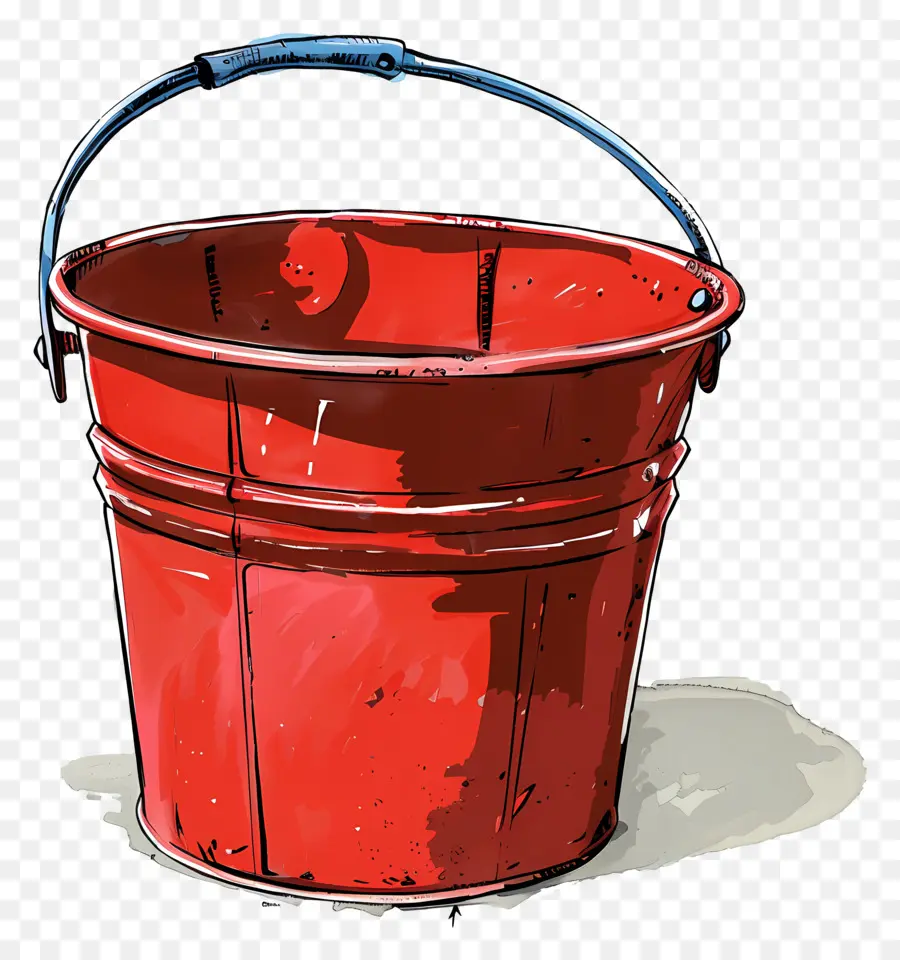 Balde，Cubo Rojo PNG