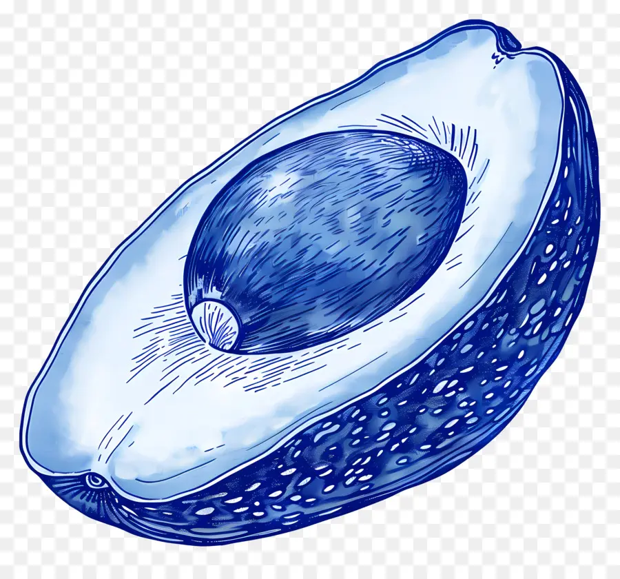 Palta，Aguacate Azul PNG