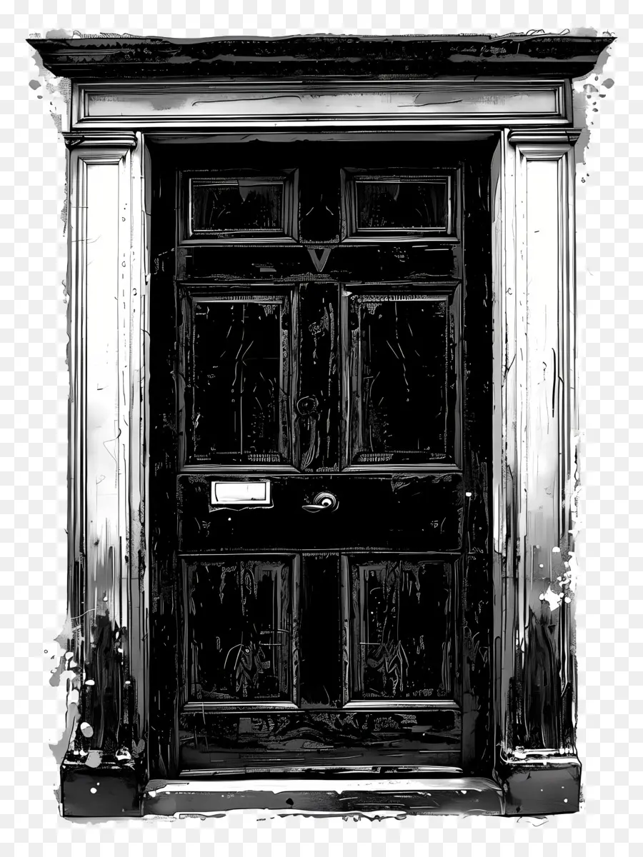 Puerta Vieja Vintage，Puerta De Madera Adornada PNG