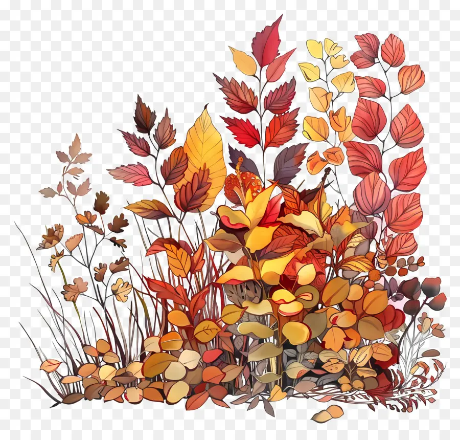 Follaje Otoñal，Autumn Leaves PNG