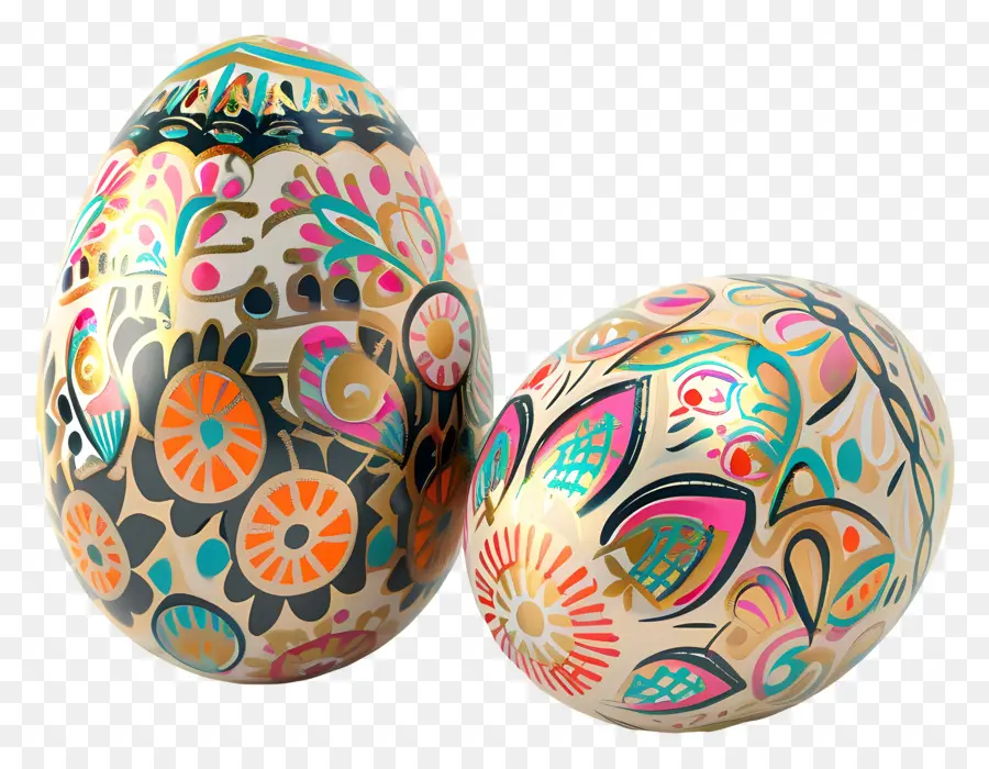 Huevos De Pascua，Huevos Decorados PNG