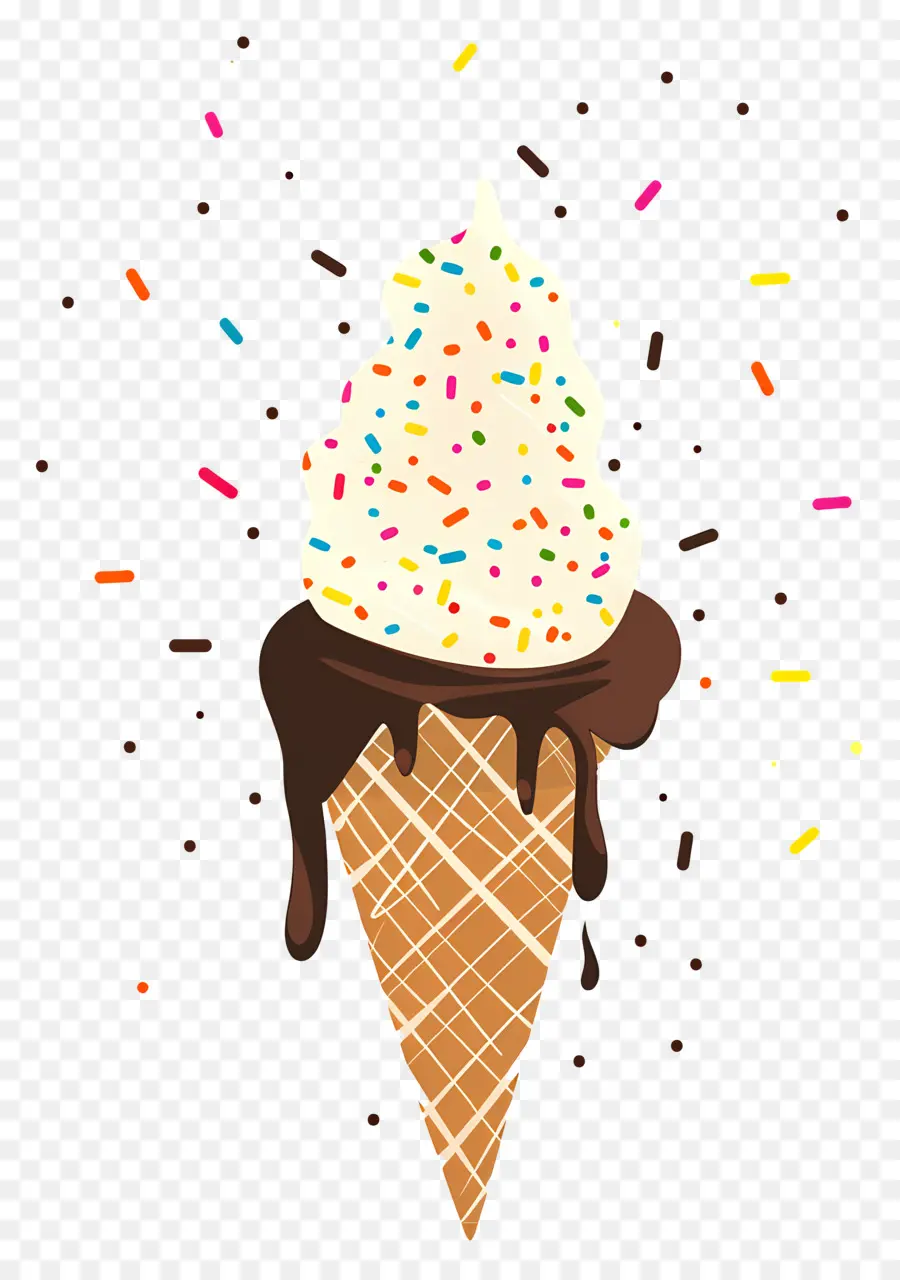 Cono De Helado，Cono De Waffle PNG