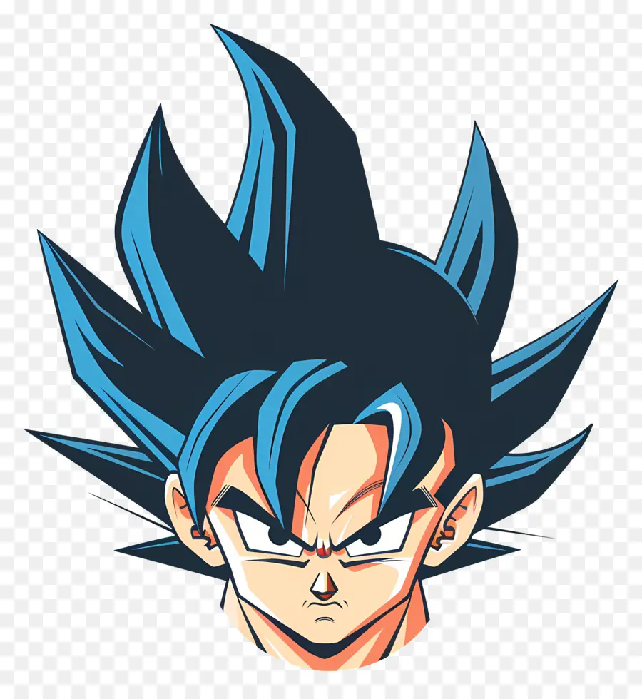 Goku Cabeza，Los Ojos Azules PNG