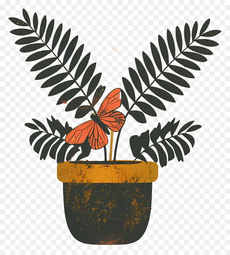 Helecho，Planta En Maceta PNG