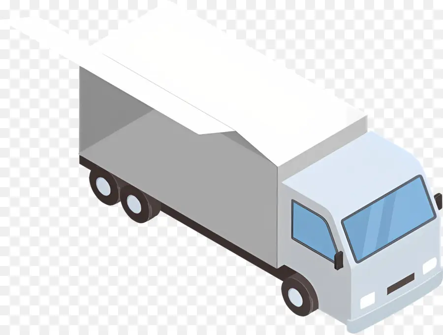 Logística，Camioneta Blanca PNG