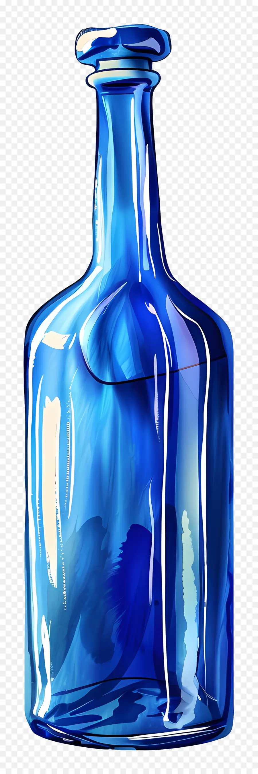 Botella，Azul De La Botella De Cristal PNG