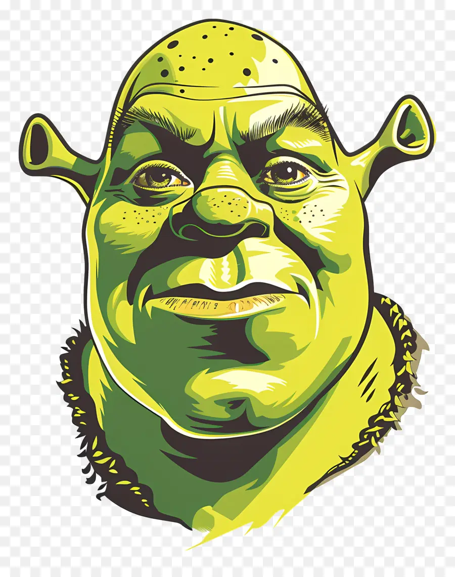 Cabeza De Shrek，Personaje De Dibujos Animados PNG